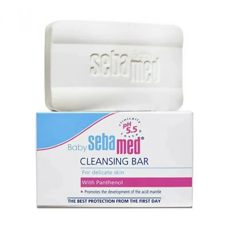قالب صابون التنظيف والعناية بالبشرة الرقيقة للأطفال مع البانثينول (Baby Cleansing Bar)  